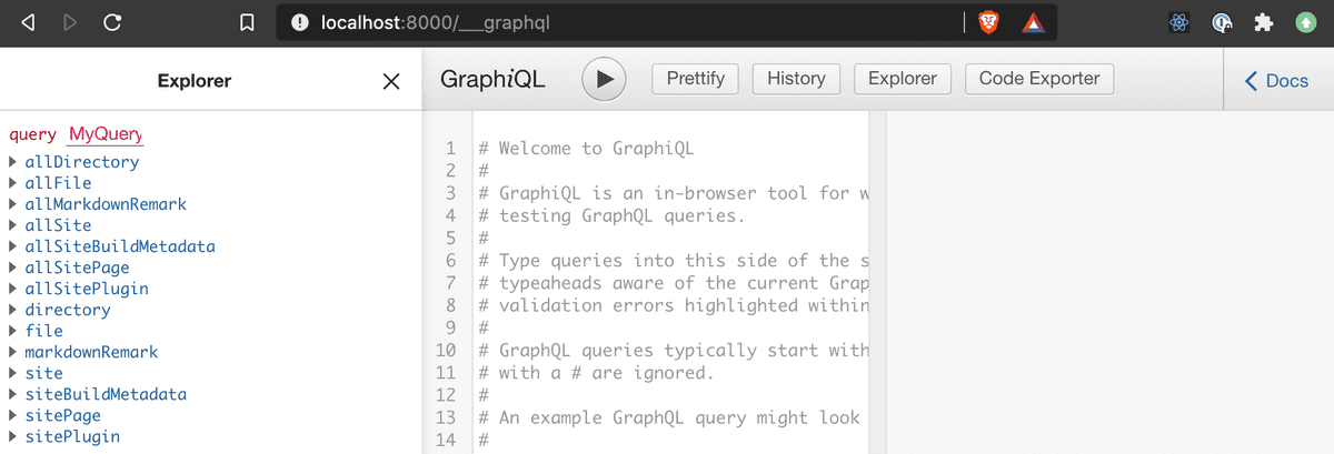 Graphiql home page